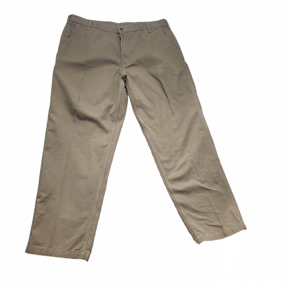 Carhartt Pants B175 GKH Dungaree Fit Mens Size 42 Tan Straight Leg